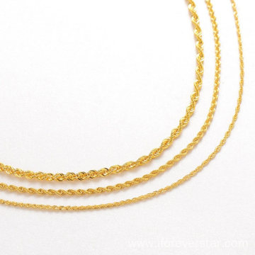 Chain Real Gold Rope Necklace